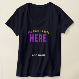 CAMISETA NA MODA MODERNO PERSONALIZADO MARINHO AZUL VERIFIC