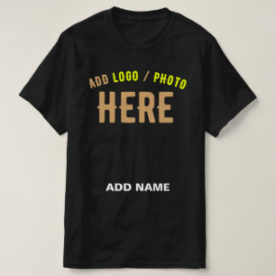 CAMISETA NA MODA MODERNO PERSONALIZÁVEL NEGRO VERIFICADO CO