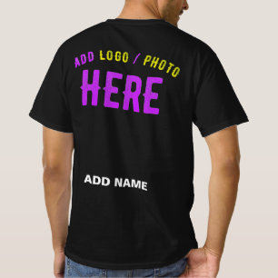 CAMISETA NA MODA MODERNO PERSONALIZÁVEL NEGRO VERIFICADO CO