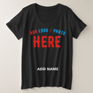 CAMISETA NA MODA MODERNO PERSONALIZÁVEL NEGRO VERIFICADO CO