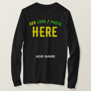 CAMISETA NA MODA MODERNO PERSONALIZÁVEL NEGRO VERIFICADO CO