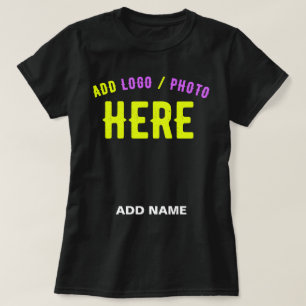 CAMISETA NA MODA MODERNO PERSONALIZÁVEL NEGRO VERIFICADO CO