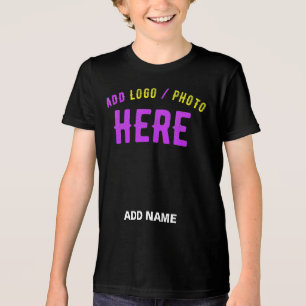 CAMISETA NA MODA MODERNO PERSONALIZÁVEL NEGRO VERIFICADO CO