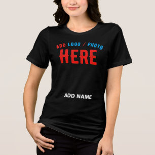 CAMISETA NA MODA MODERNO PERSONALIZÁVEL NEGRO VERIFICADO CO