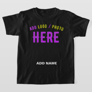 CAMISETA NA MODA MODERNO PERSONALIZÁVEL NEGRO VERIFICADO CO