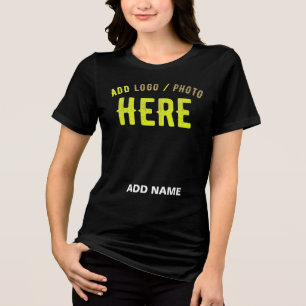 CAMISETA NA MODA MODERNO PERSONALIZÁVEL NEGRO VERIFICADO CO