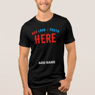 CAMISETA NA MODA MODERNO PERSONALIZÁVEL NEGRO VERIFICADO CO