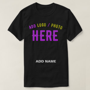 CAMISETA NA MODA MODERNO PERSONALIZÁVEL NEGRO VERIFICADO CO