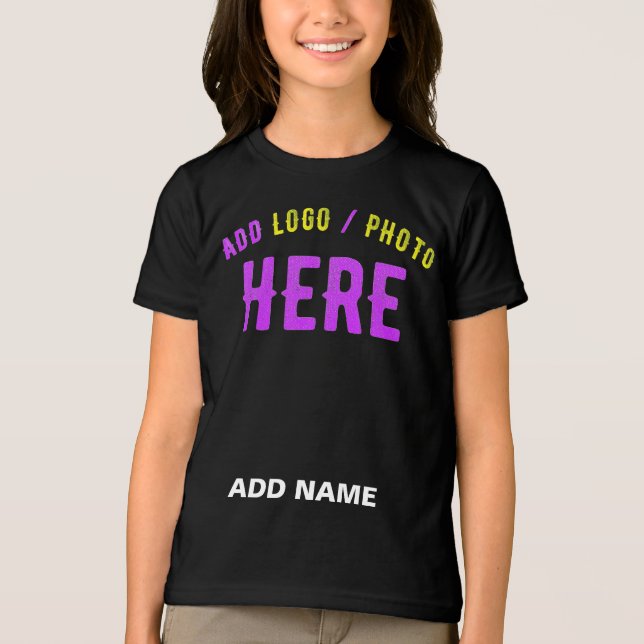 CAMISETA NA MODA MODERNO PERSONALIZÁVEL NEGRO VERIFICADO CO (Frente)