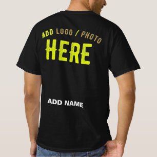 CAMISETA NA MODA MODERNO PERSONALIZÁVEL NEGRO VERIFICADO CO