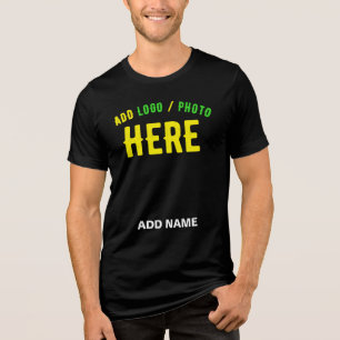 CAMISETA NA MODA MODERNO PERSONALIZÁVEL NEGRO VERIFICADO CO