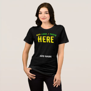 CAMISETA NA MODA MODERNO PERSONALIZÁVEL NEGRO VERIFICADO CO