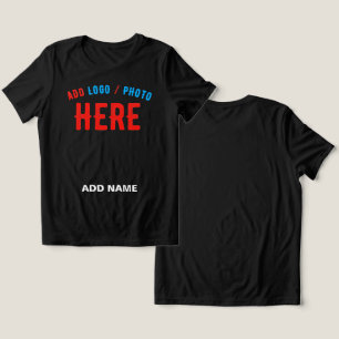 CAMISETA NA MODA MODERNO PERSONALIZÁVEL NEGRO VERIFICADO CO