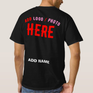 CAMISETA NA MODA MODERNO PERSONALIZÁVEL NEGRO VERIFICADO CO