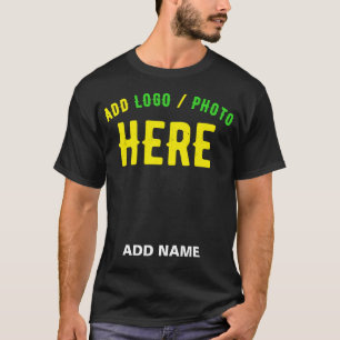 CAMISETA NA MODA MODERNO PERSONALIZÁVEL NEGRO VERIFICADO CO