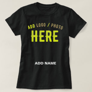 CAMISETA NA MODA MODERNO PERSONALIZÁVEL NEGRO VERIFICADO CO