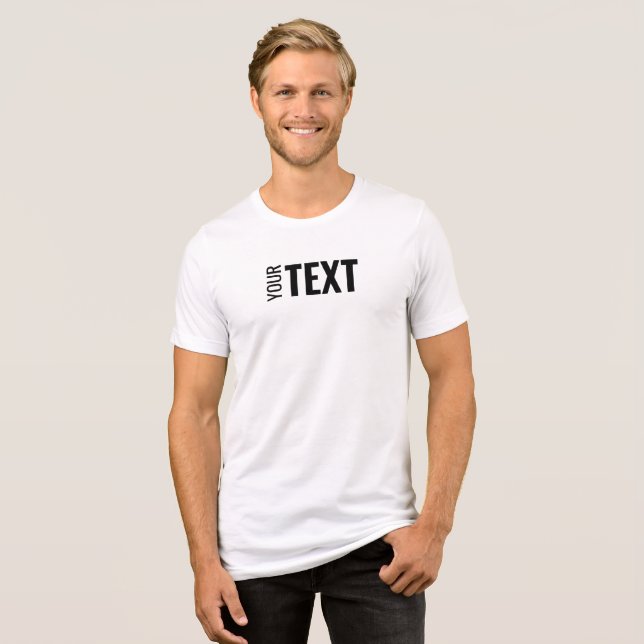 Camiseta Na moda Moderno Simples Personalizar O Texto É Bra (Frente Completa)