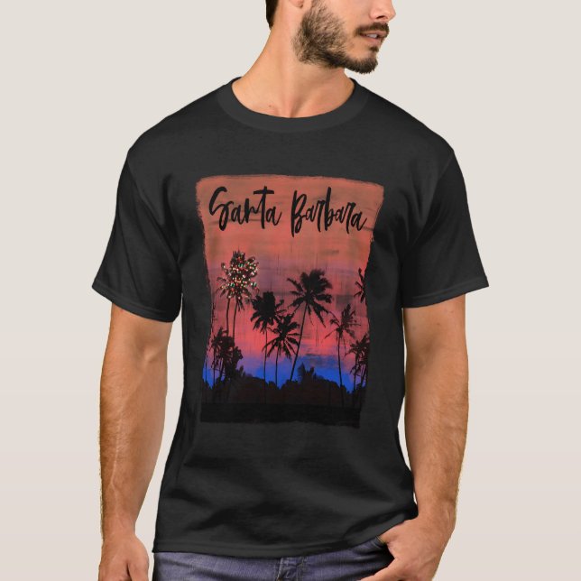 Camiseta Na moda Retro Papais noeis Barbara (Frente)
