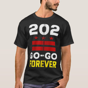 Camiseta Na moda Washington DC, 202 Go Music Forever presen