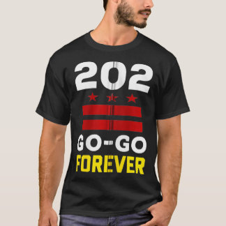 Camiseta Na moda Washington DC, 202 Go Music Forever presen