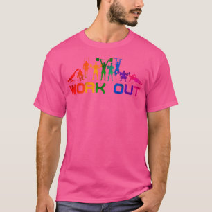 Camiseta Na moda Workout Dizendo Ajustado De Levantamento D