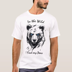 Camiseta Na natureza, eu encontro minha paz - Fierce Bear L