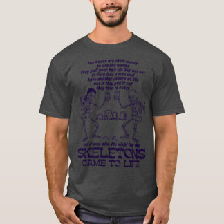 Camiseta Na Noite Em Que Os Esqueletos Vieram À Vida