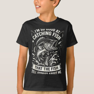 Camiseta Na pesca de design tão bom em peixes