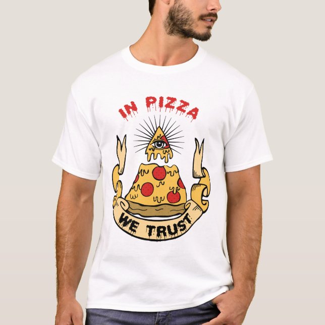 Camiseta Na Pizza Confiamos (Frente)
