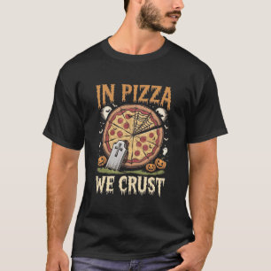 Camiseta Na Pizza, Gritamos Fatia De Fatia De Halloween Fan