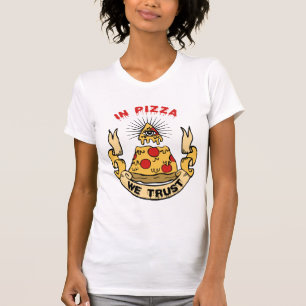 Camiseta Na pizza nós confiamos