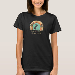 Camiseta Na Praia Surfer Girl Rainbow Surf Surfing