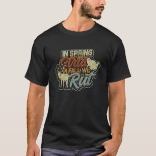 Camiseta Na primavera, caímos no outono, caçar