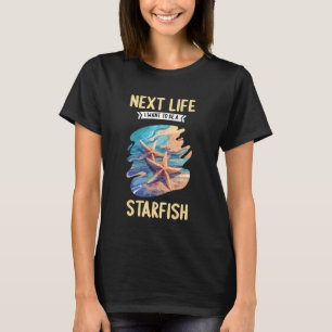 Camiseta Na Próxima Vida Quero ser uma Estrela-do-Mar. Estr