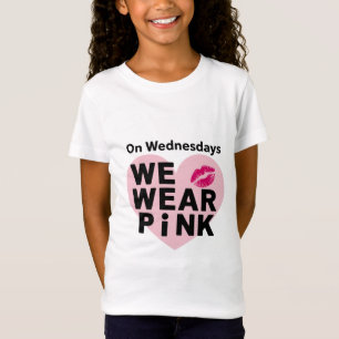 Camiseta Na Quarta-Feira Nós Usamos Rosa Dia dos Namorados 
