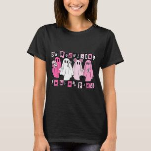 Camiseta Na Quarta-Feira Usamos Fantasmas Cor-de-Rosa de Ha