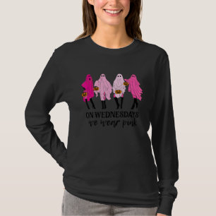 Camiseta Na quarta-feira, Vestimos Meninas Rosa Rosa Rosa G