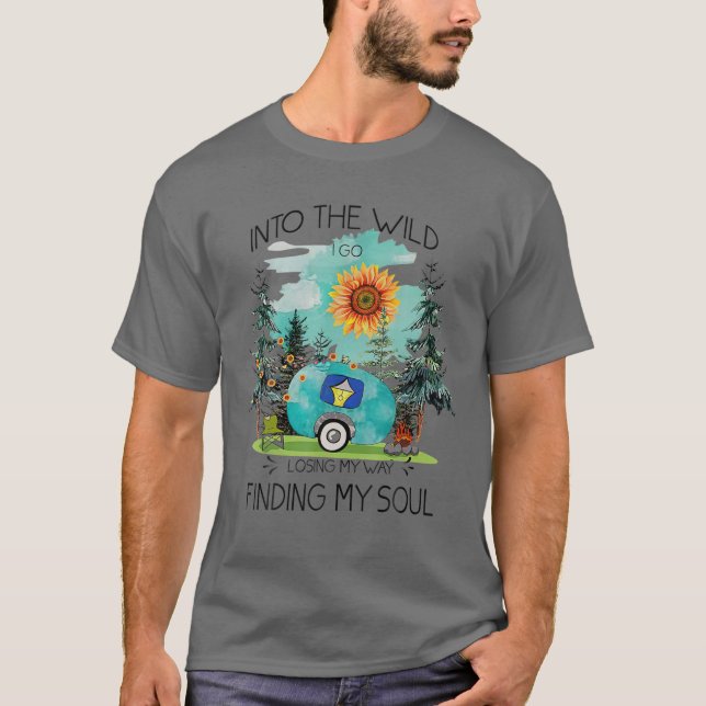 Camiseta Na Selvagem Eu Vou Perder Meu Caminho Encontrando  (Frente)