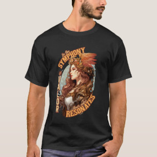 Camiseta Na Sinfonia de Valor Art Nouveau Valkyrie