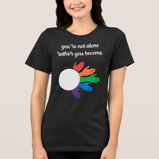 Camiseta "Na Solidão, Encontramo-Nos: Palavra motivacional (Frente)