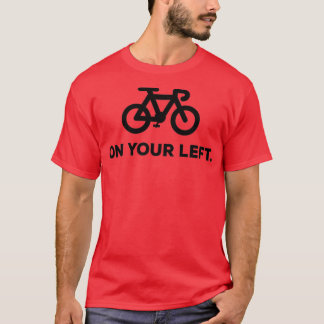 Camiseta Na sua bicicleta esquerda