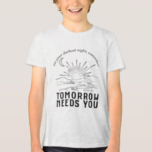 Camiseta Na Sua Noite Mais Escura Lembre-Se Que Amanhã Prec