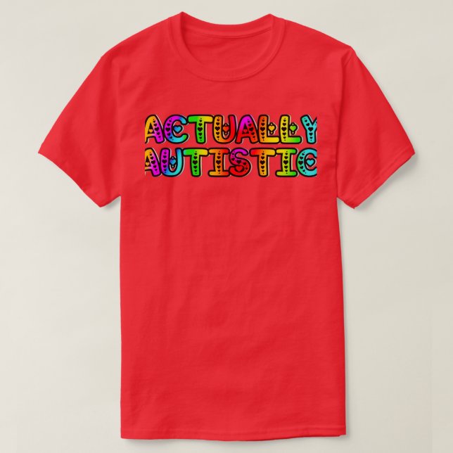 Camiseta Na Verdade, Autista 8 (Frente do Design)