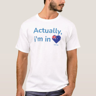 Camiseta Na verdade estou na Austrália