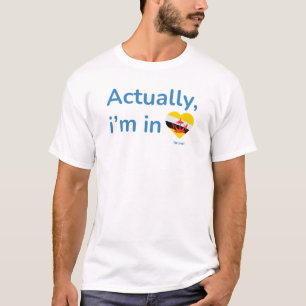 Camiseta Na verdade estou no Brunei