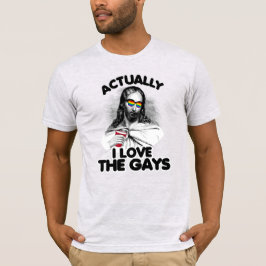 Camiseta Na verdade eu amo os gay