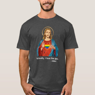 CAMISETA NA VERDADE, EU AMO OS GAYS. JESUS AMO LGBTQ+