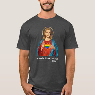 CAMISETA NA VERDADE, EU AMO OS GAYS. JESUS AMO LGBTQ+
