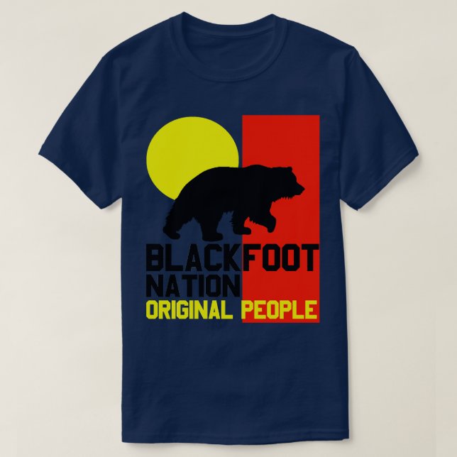 CAMISETA NAÇÃO 1 DE PÉS NEGRO (Frente do Design)