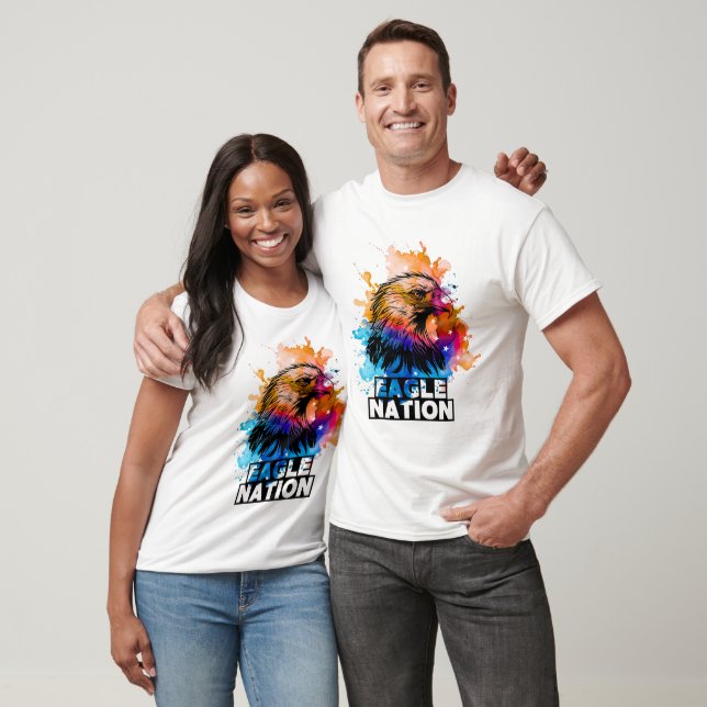 Camiseta Nação águia América (Unissex)